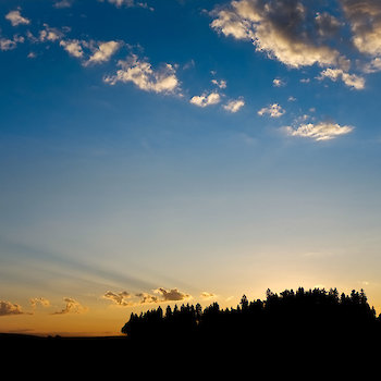 Sonnenuntergang im Oberthal